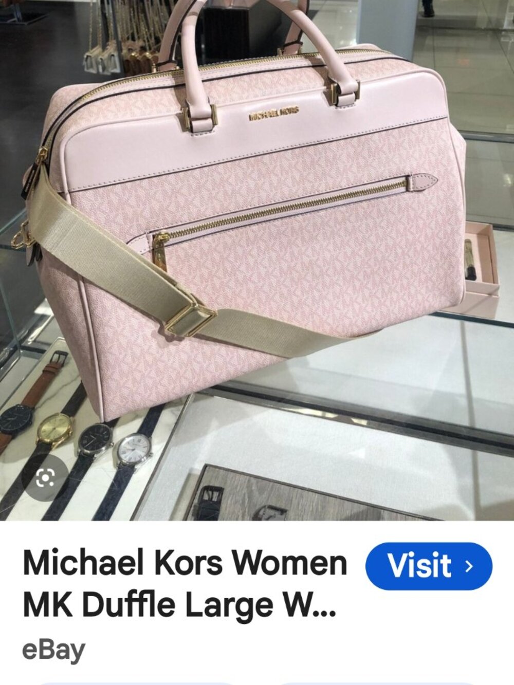 MICHAEL KORS PINK WEEKENDER